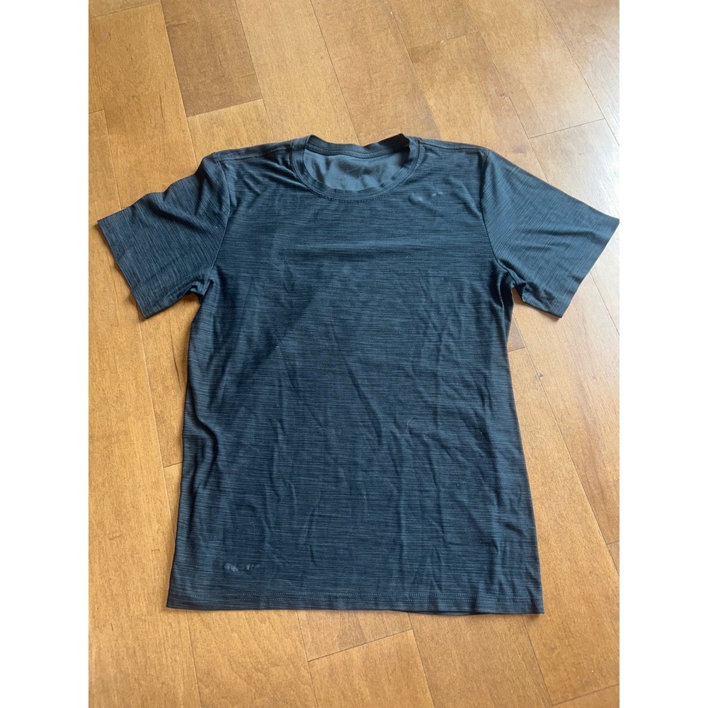 Nike Dri-FIT Mens Small Training Shirt Heather Charcoal Grey Short Sleeve Tee